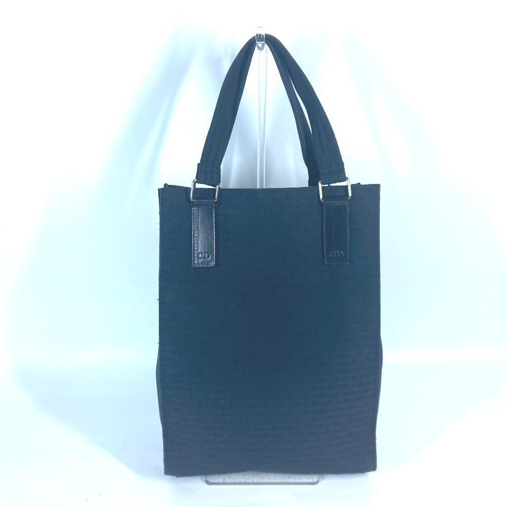 Dior Tote Bag Leather / canvas black Vertical all-logo Women