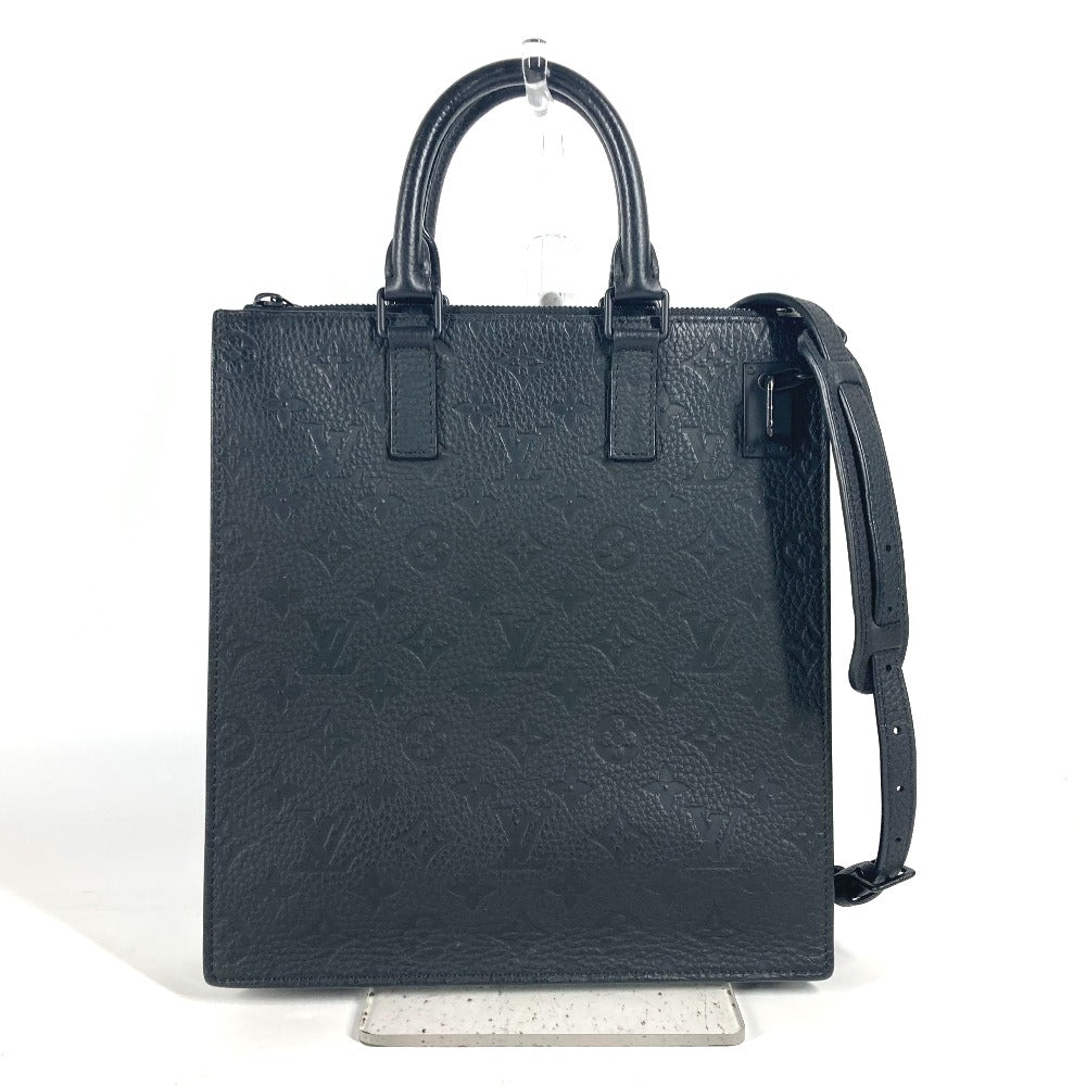 LOUIS VUITTON Shoulder Bag Taurillon Clemence Leather black Monogram Taurillon Clemence Sac Plat mens