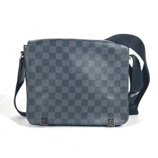 LOUIS VUITTON Shoulder Bag Damier Grafitto Canvas black Damier Grafitte District PM NM