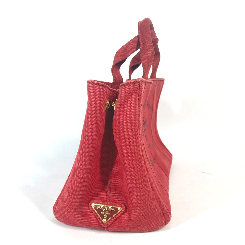 PRADA Tote Bag canvas Red With logo Canapa CANAPA MINI Women