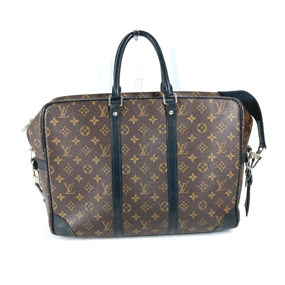 LOUIS VUITTON Business bag Monogram macacer canvas Brown Monogram macacer Porto Documan VowayajuGM