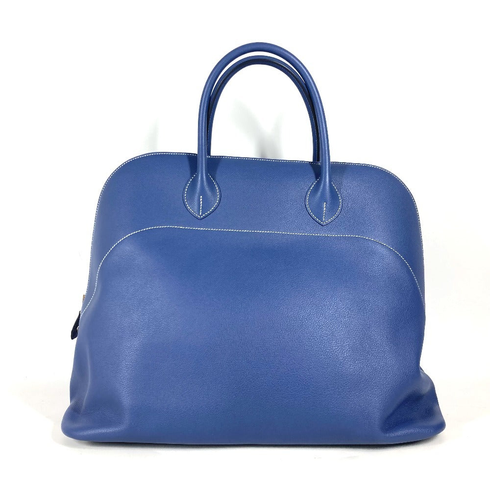 HERMES Handbag Calf leather blue Shoulder Bag Shoulder Bag Bolide Relax 45