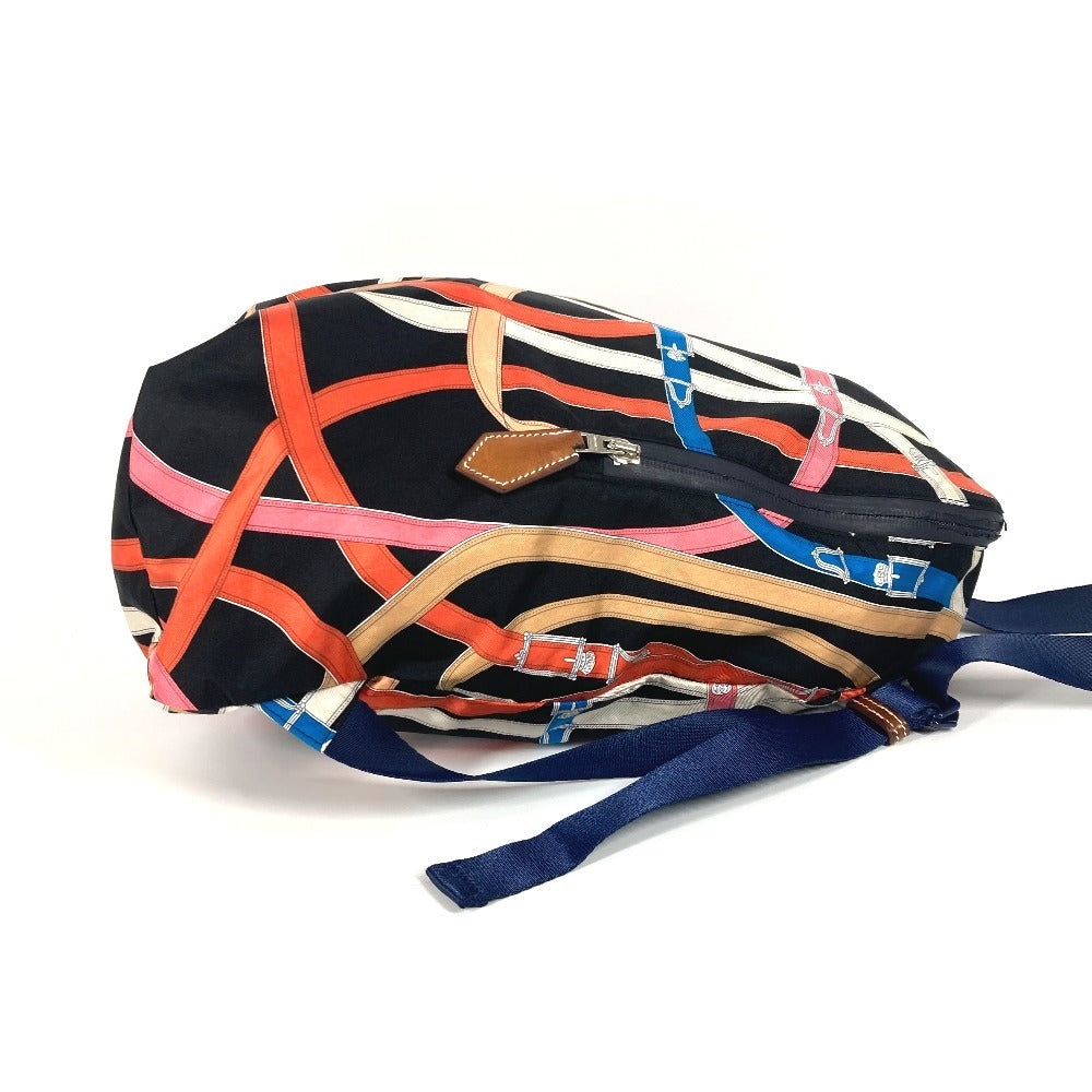 HERMES Backpack silk multicolor AirSilk Cavalcadur Backpack unisex(Unisex)