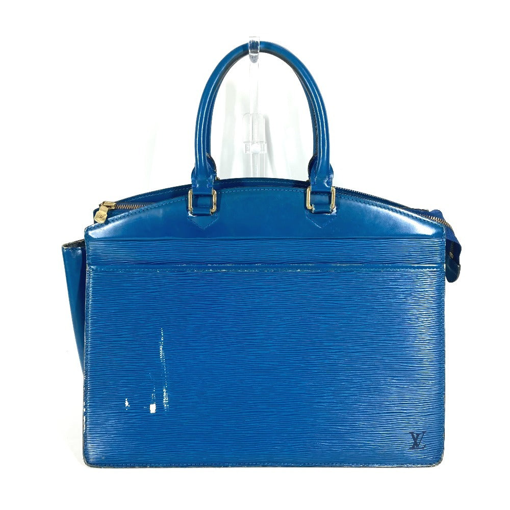 LOUIS VUITTON Shoulder Bag Epi Leather blue Epi Riviera