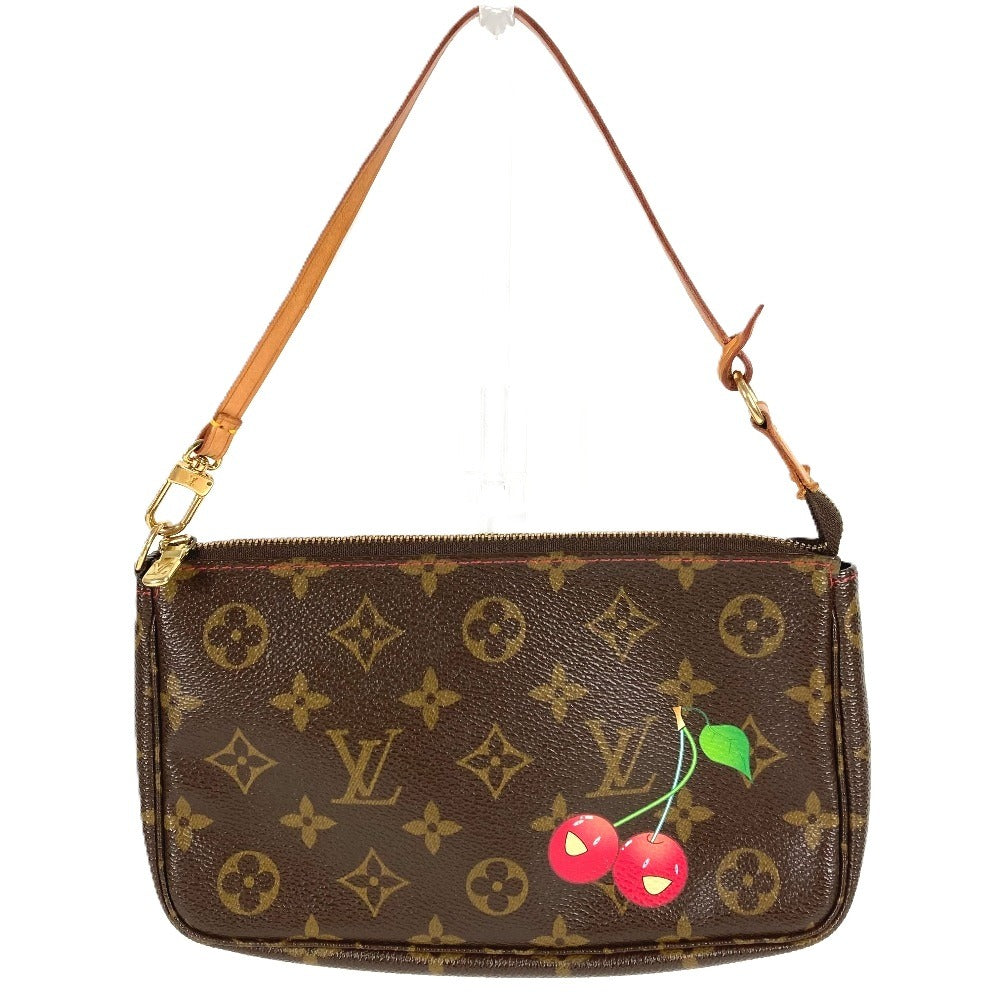 LOUIS VUITTON Accessory pouch Monogram Cherry Canvas Brown Monogram Cherry by Takashi Murakami Pochette Accessoar