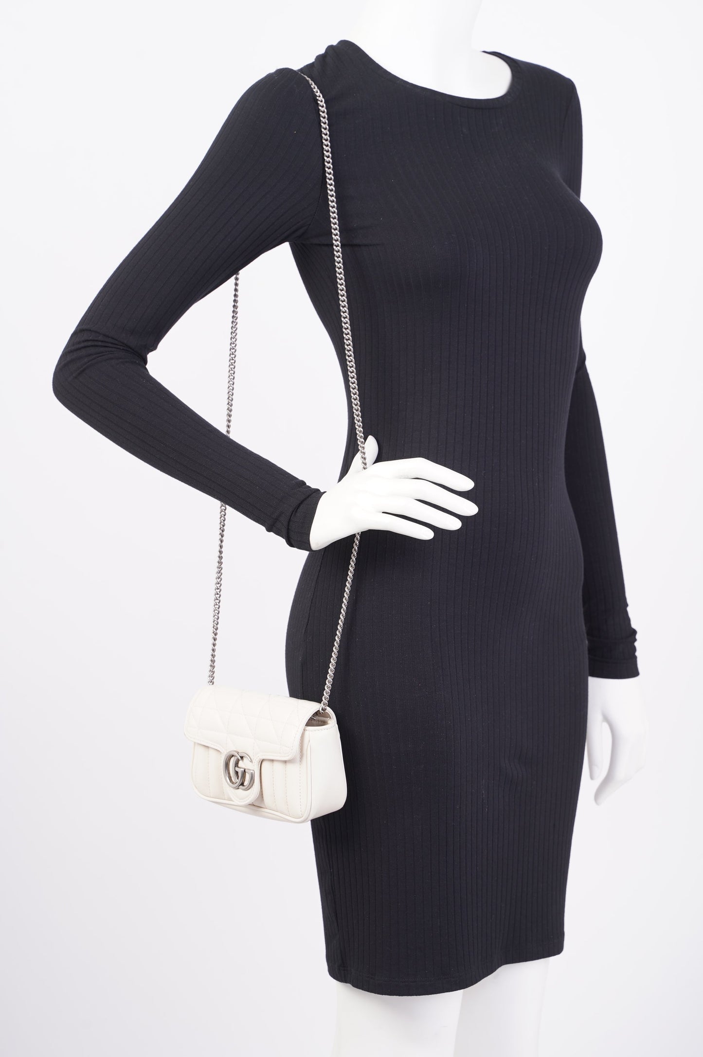 Gucci Lou Monogram Leather Mini Crossbody