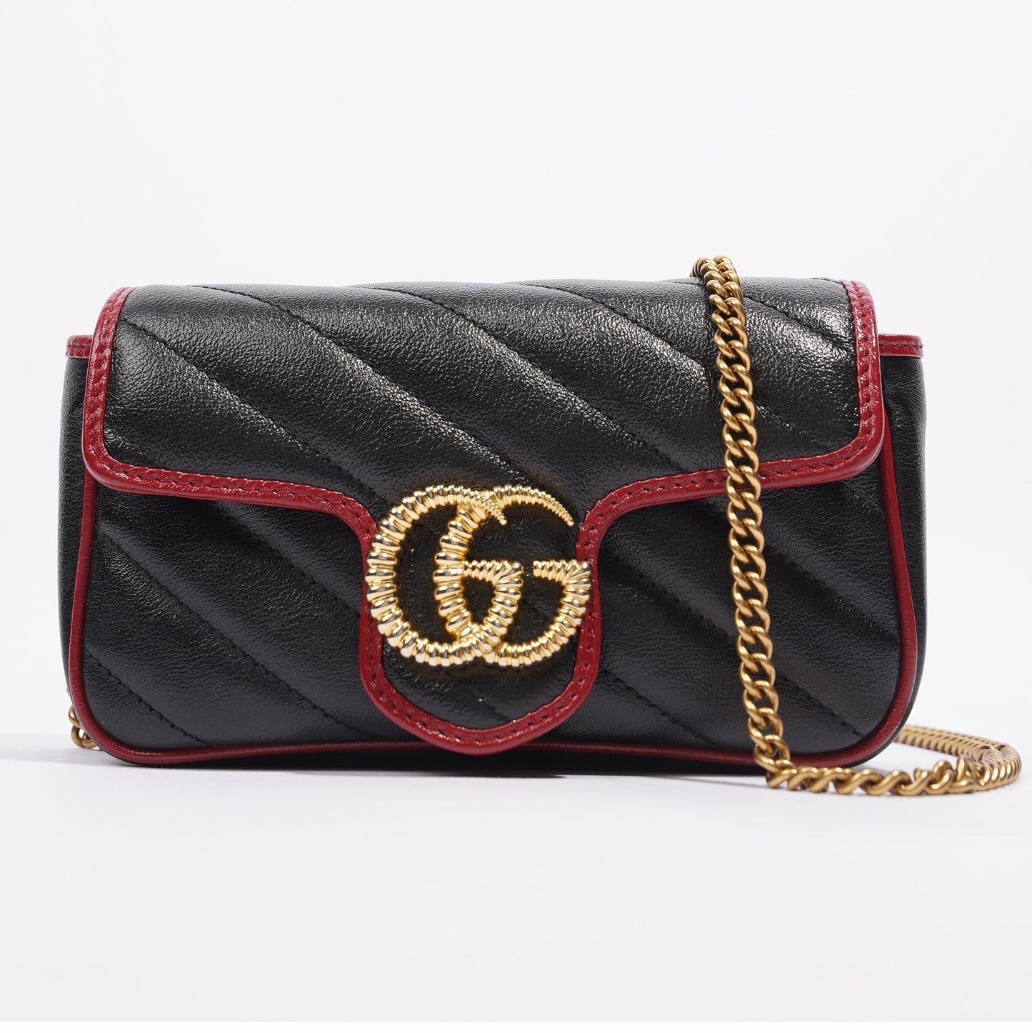 Gucci Lou Monogram Leather Mini Crossbody