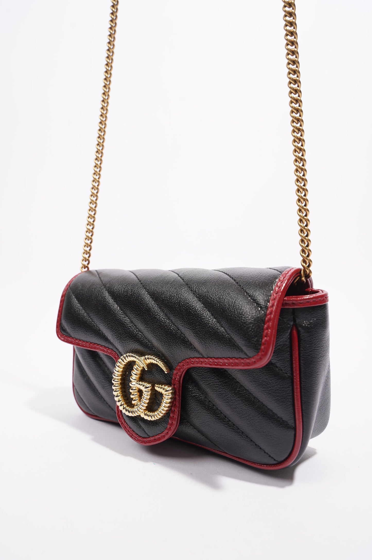Gucci Lou Monogram Leather Mini Crossbody