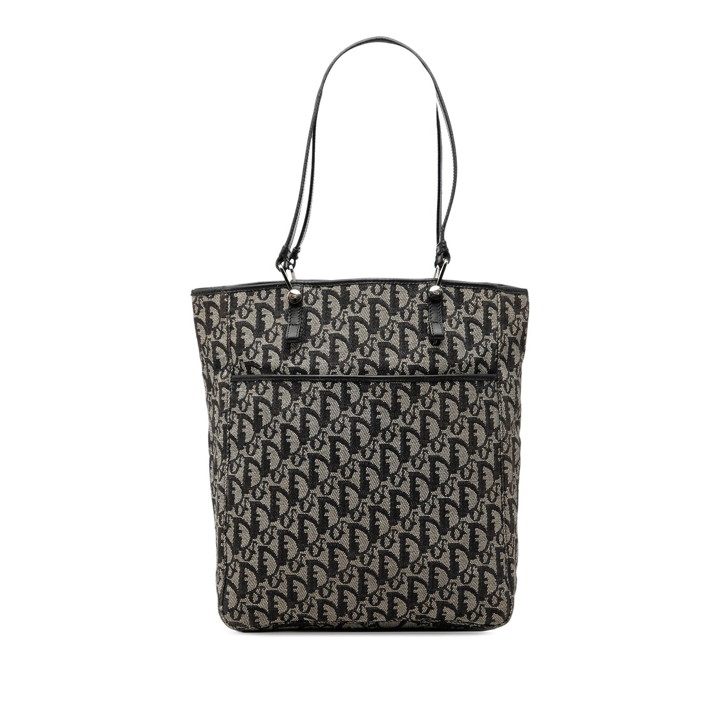 Black Dior Oblique Canvas Tote