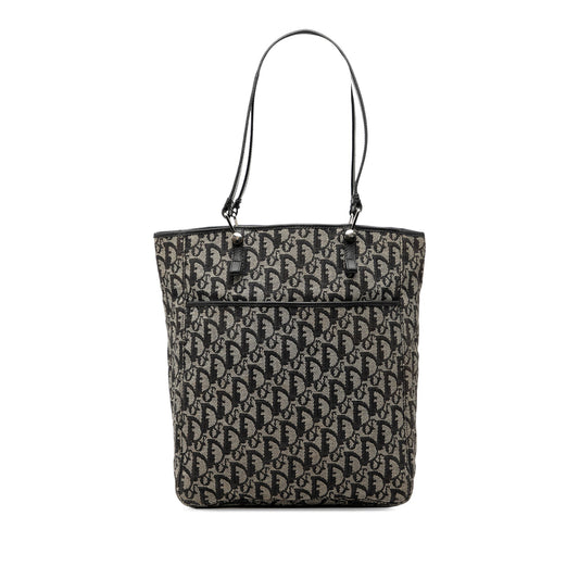 Black Dior Oblique Canvas Tote