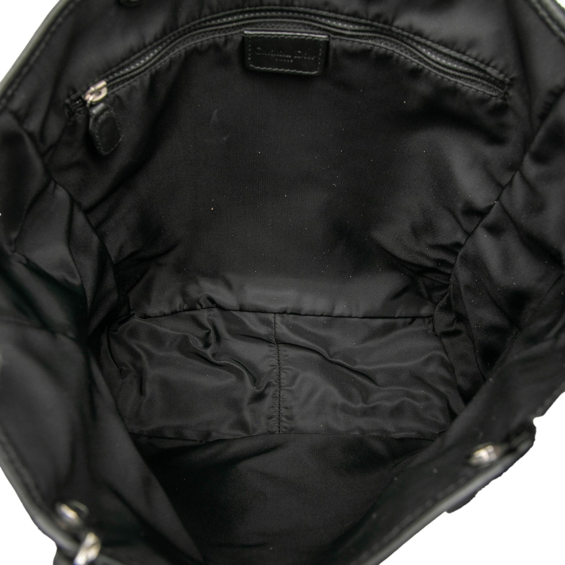 Black Dior Oblique Canvas Tote