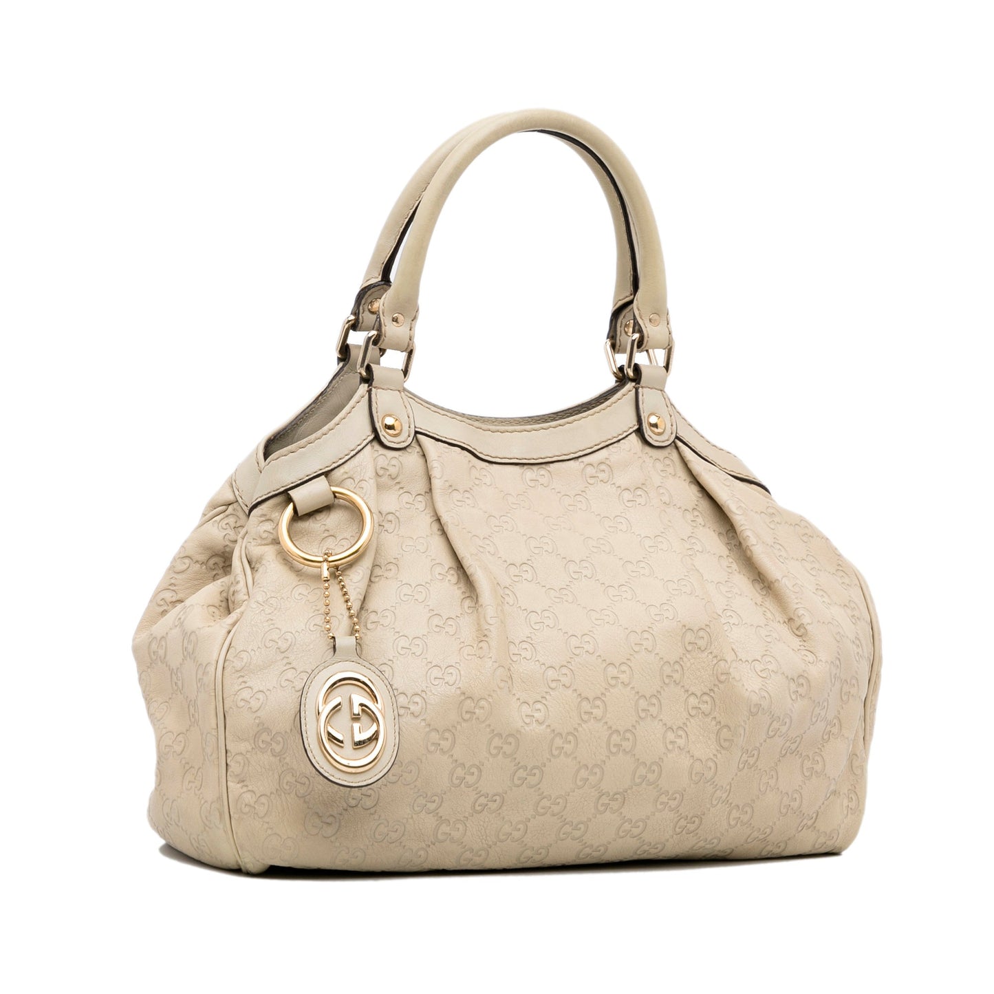 Gucci Guccissima Beige Leather Tote Style 1