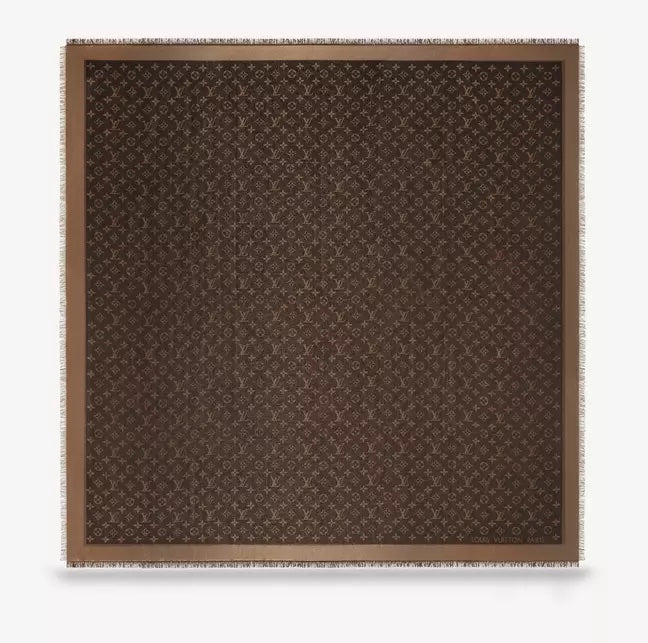 LOUIS VUITTON MONOGRAM SILK BLEND SHINE SHAWL