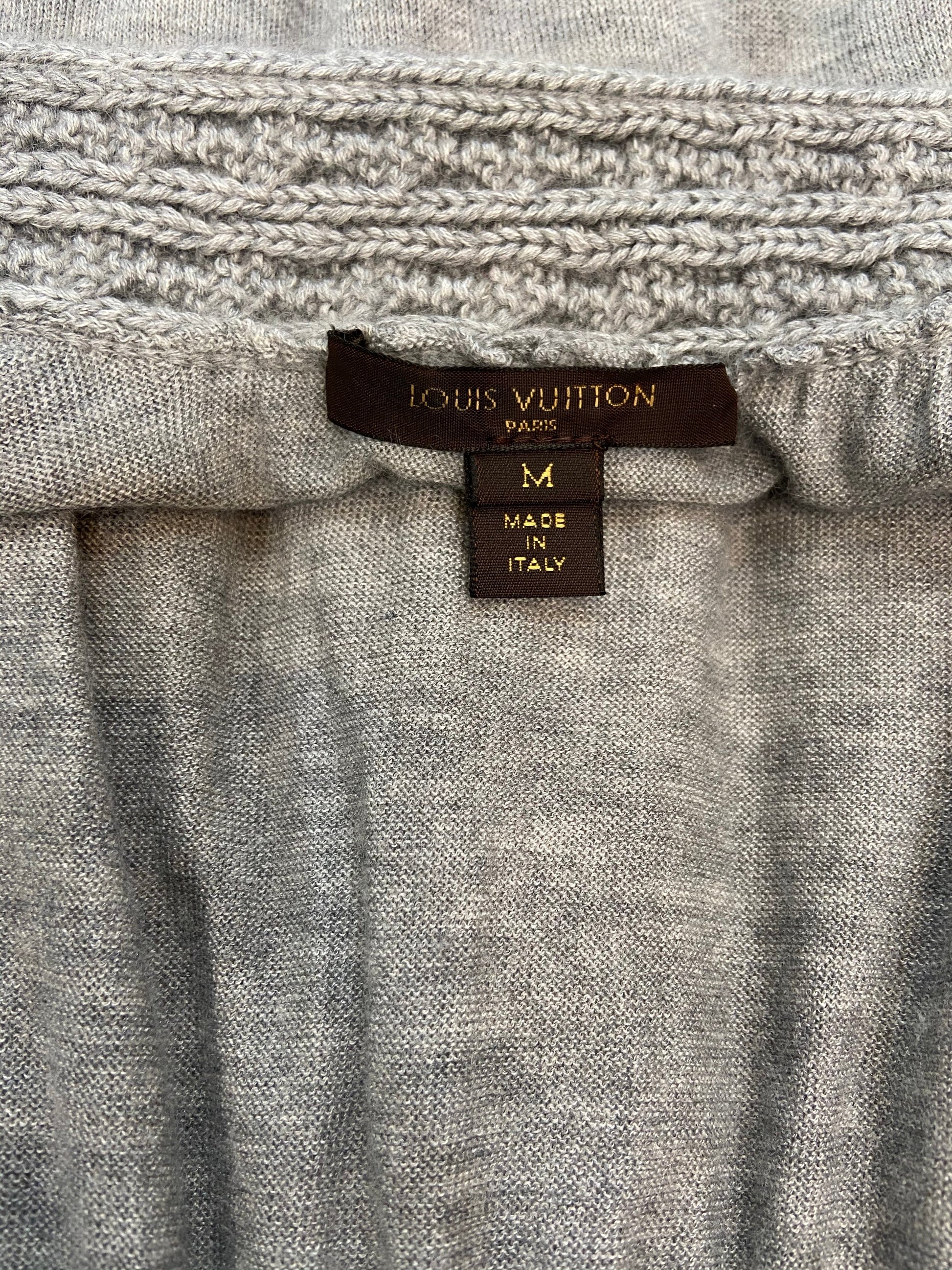 LOUIS VUITTON CASHMERE KNITTED SHORT SLEEVE TOP