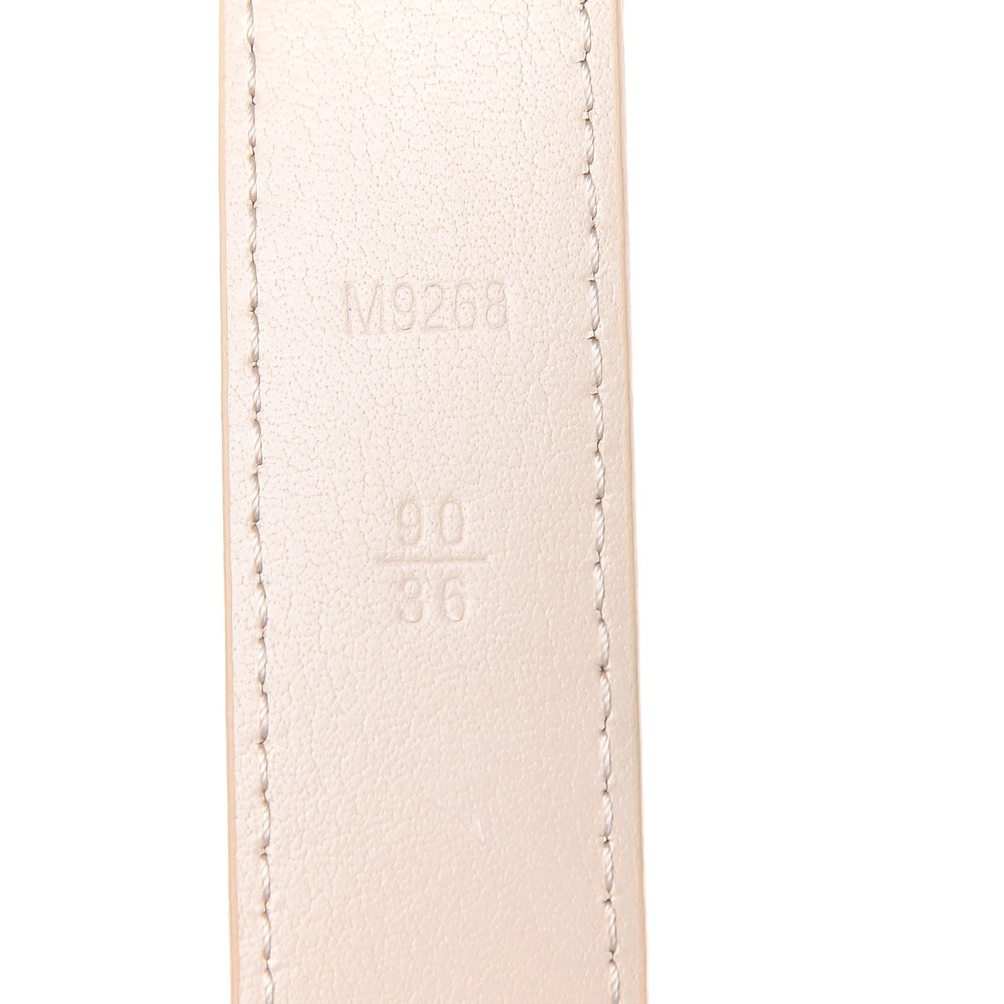 LOUIS VUITTON DAMIER AZUR LV INITIALS BELT