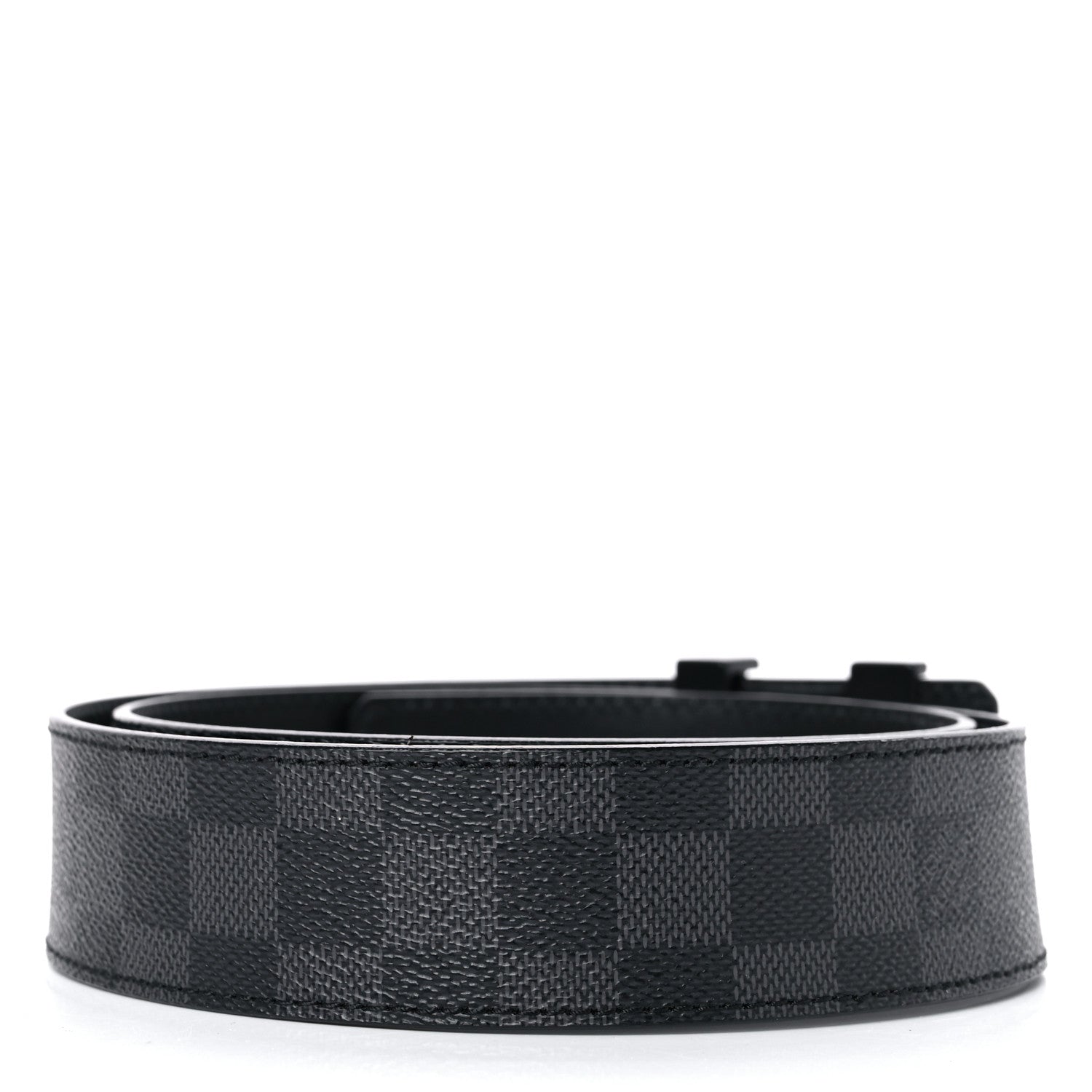 LOUIS VUITTON DAMIER GRAPHITE LV INITIALS BELT