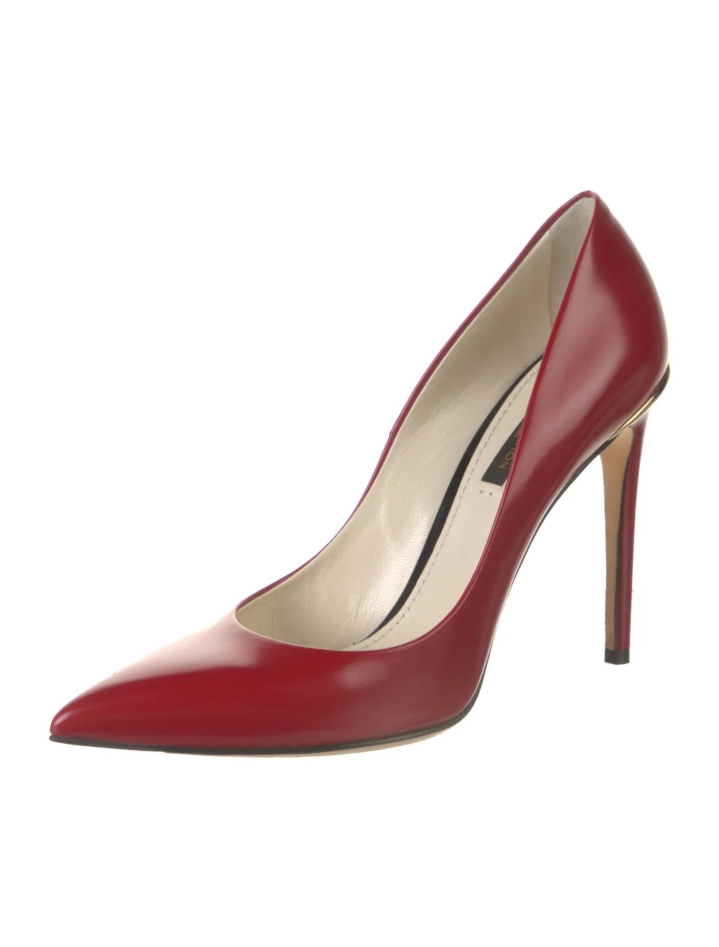 LOUIS VUITTON EYELINE POINTED TOE LEATHER PUMPS
