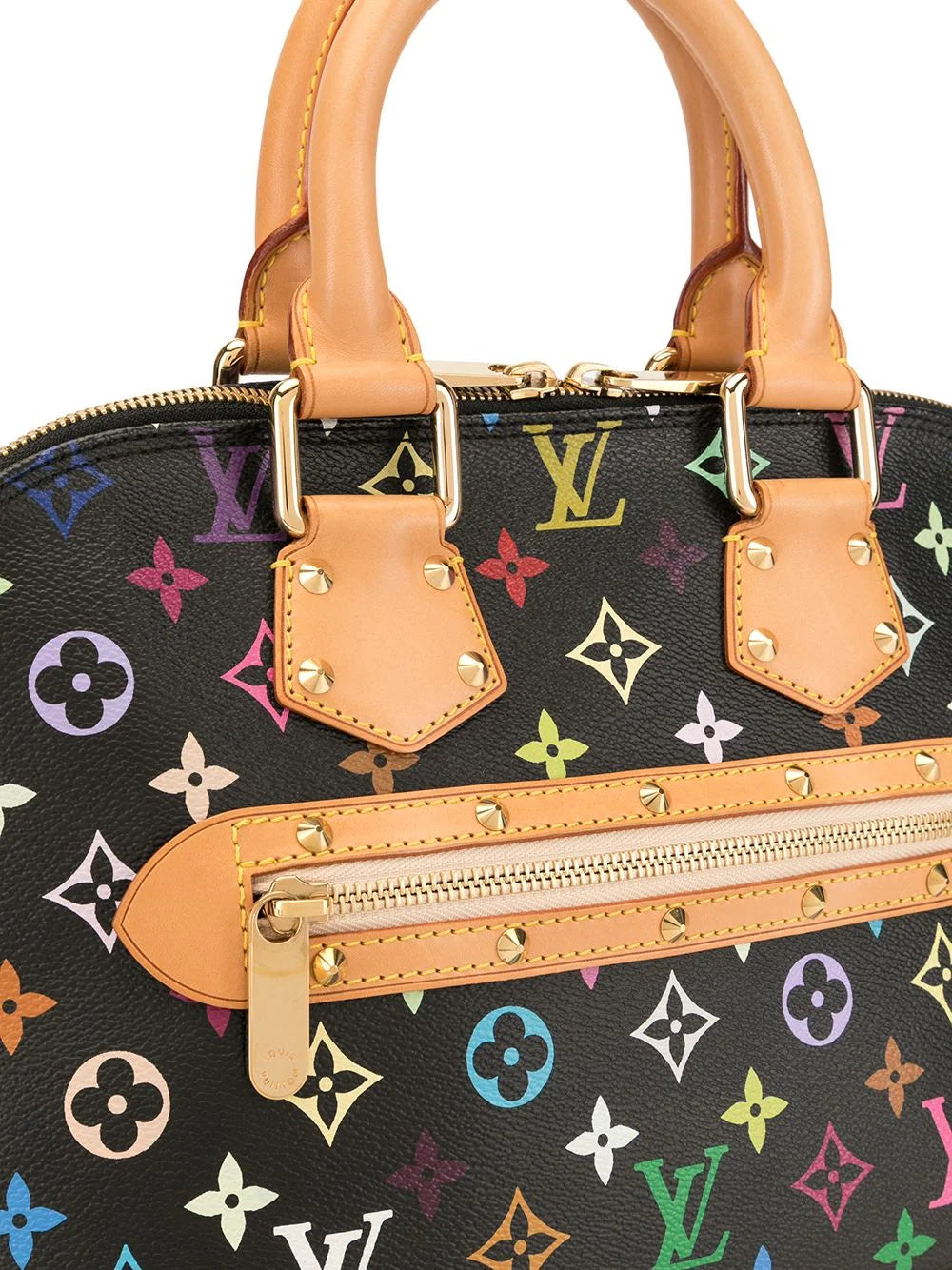 Luxury Women's Handbag | LOUIS VUITTON MULTICOLOR MONOGRAM ALMA BAG NOIR