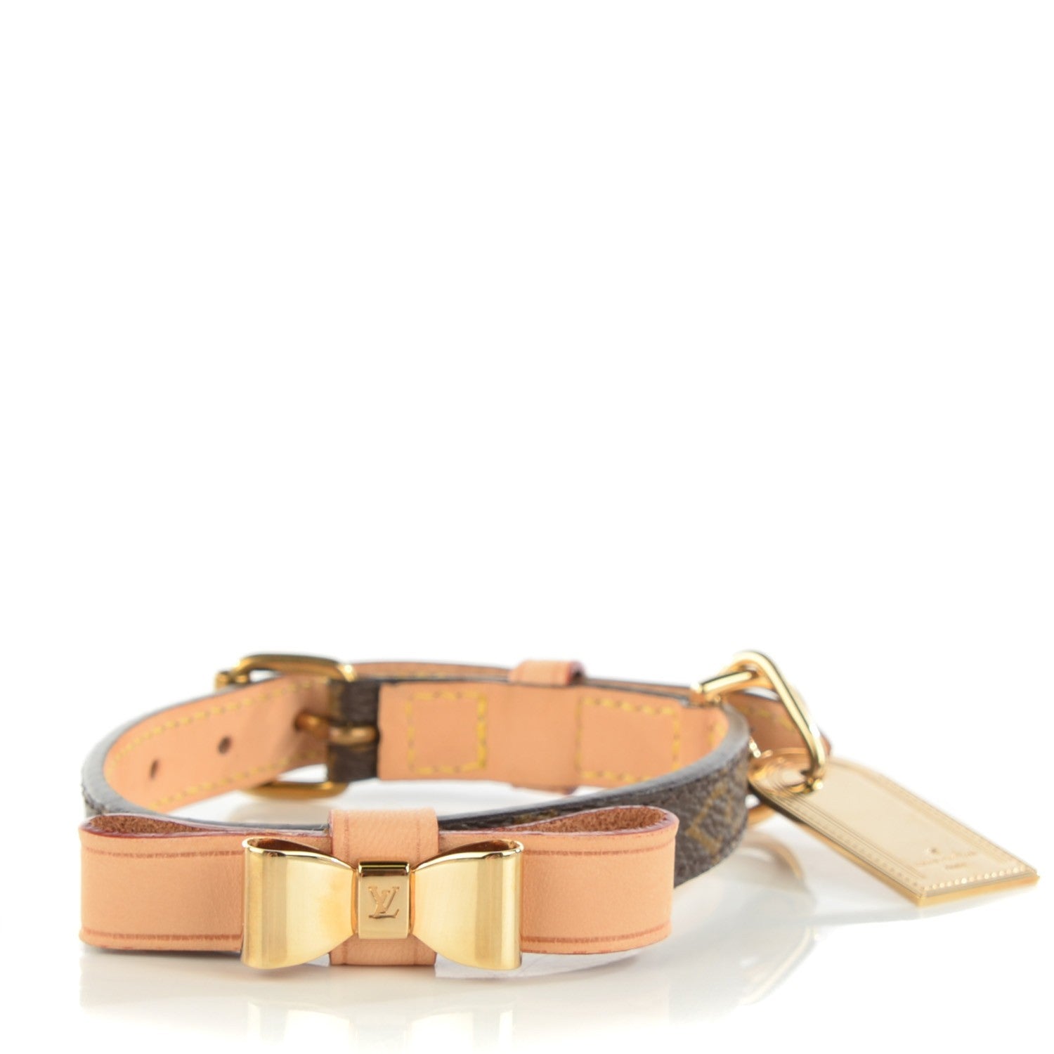 LOUIS VUITTON MONOGRAM BAXTER DOG COLLAR