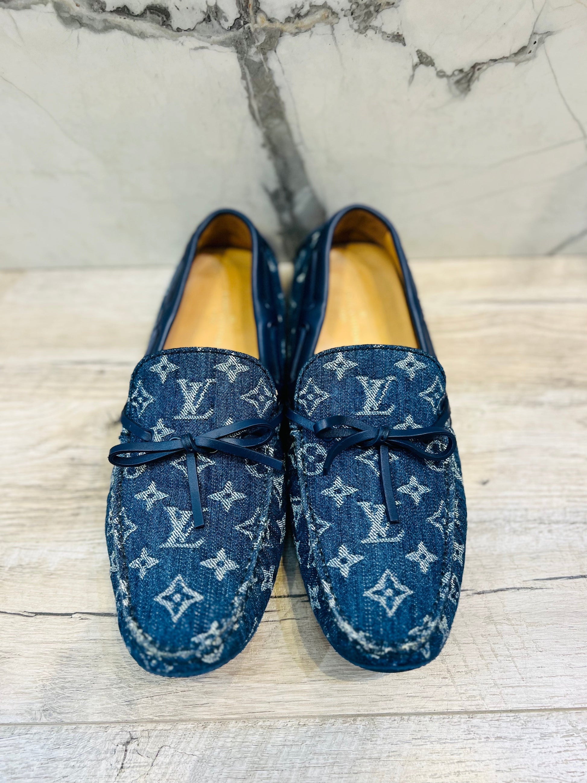 Luxury Women's Handbag | LOUIS VUITTON MONOGRAM DENIM ARIZONA LOAFERS