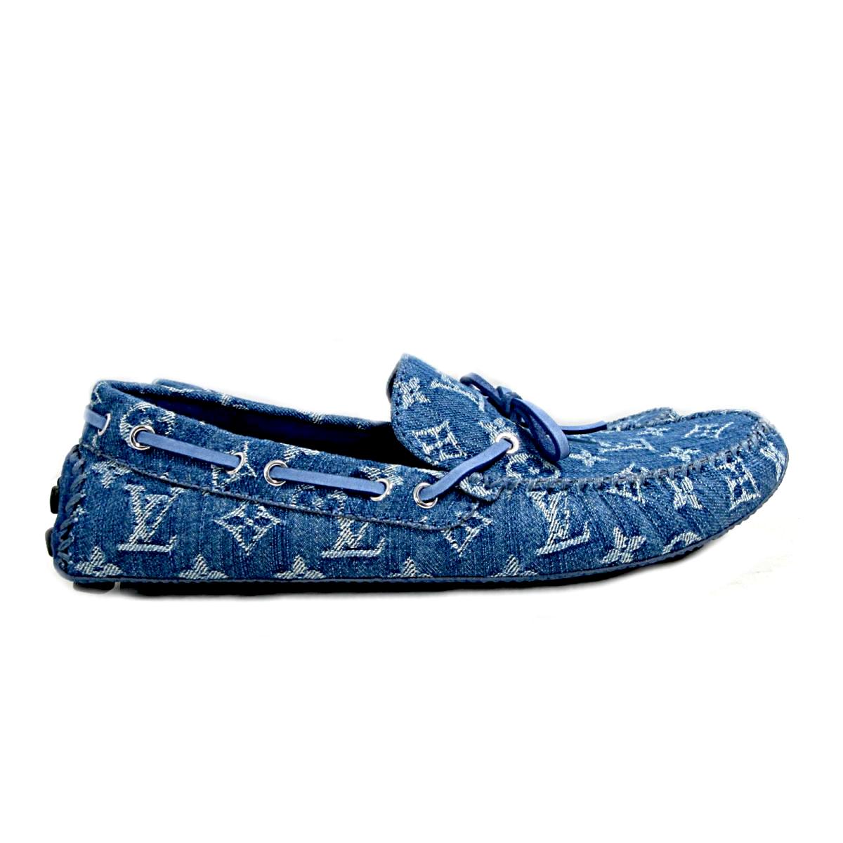LOUIS VUITTON MONOGRAM DENIM ARIZONA LOAFERS