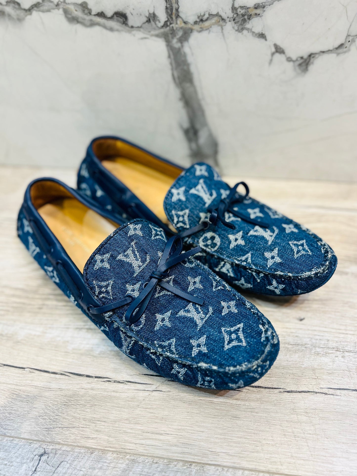 Luxury Women's Handbag | LOUIS VUITTON MONOGRAM DENIM ARIZONA LOAFERS