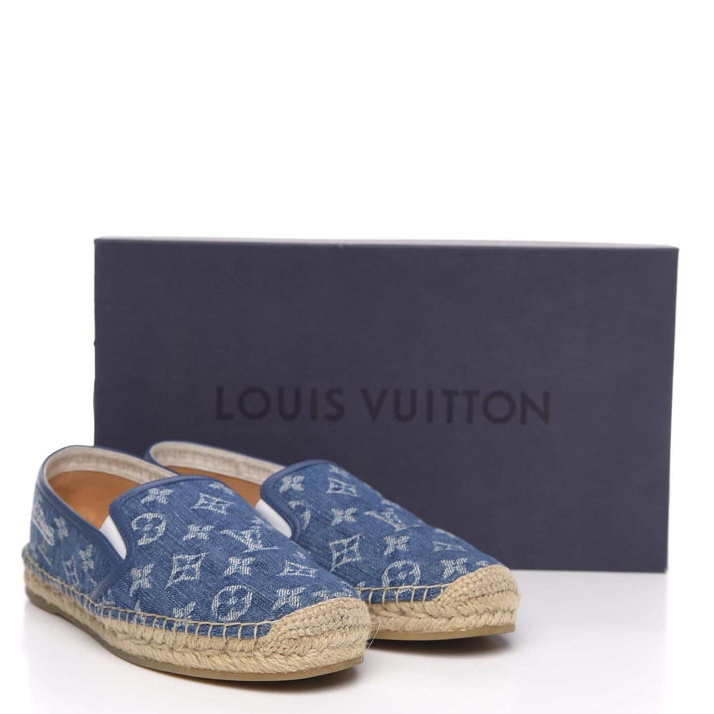 LOUIS VUITTON MONOGRAM DENIM MEN'S BIDART ESPADRILLES