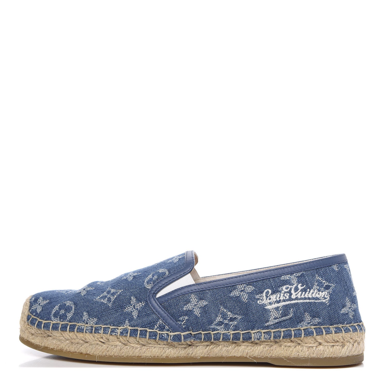 LOUIS VUITTON MONOGRAM DENIM MEN'S BIDART ESPADRILLES