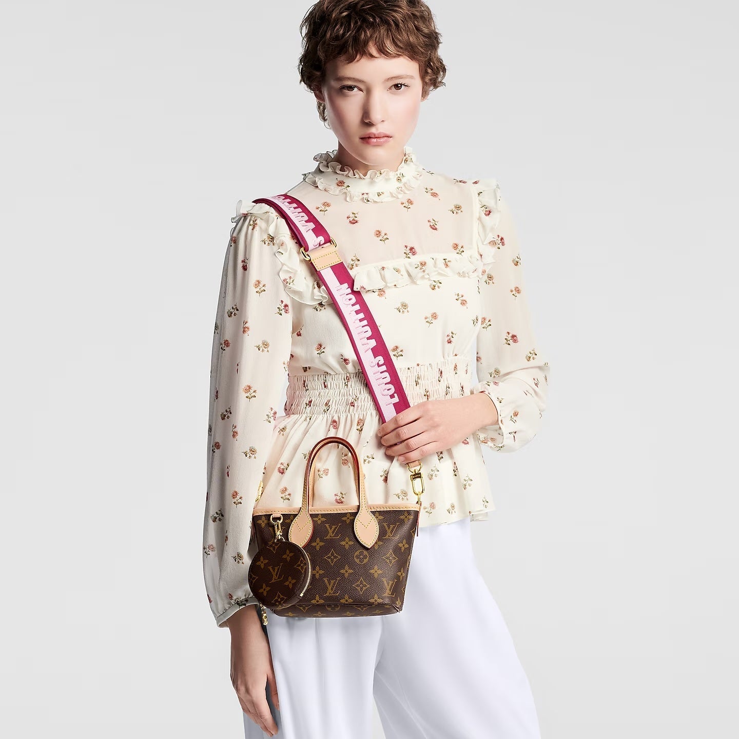 Luxury Women's Tote Bag | LOUIS VUITTON MONOGRAM NEVERFULL BB BAG PINK PEONY