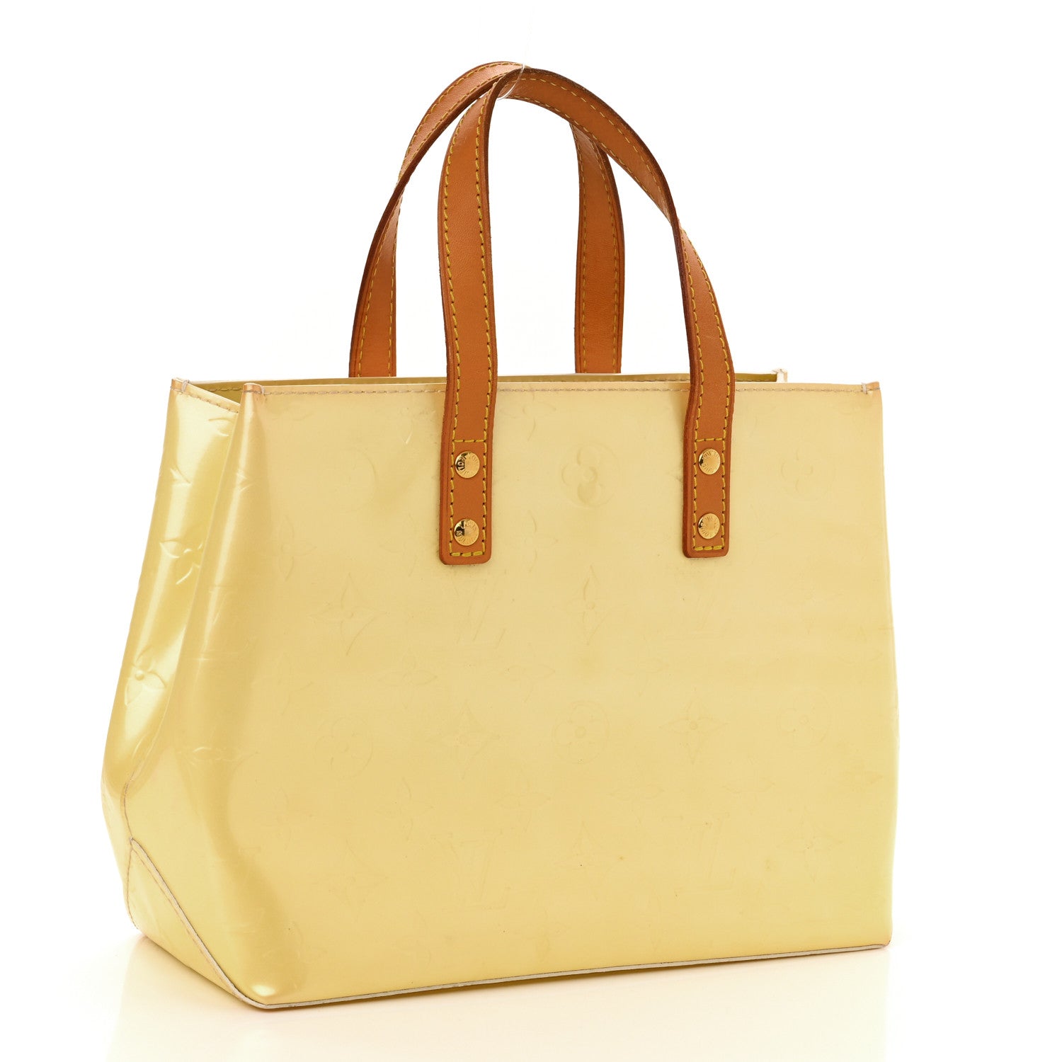Luxury Women's Tote Bag | LOUIS VUITTON MONOGRAM VERNIS READE PM PERLE TOTE