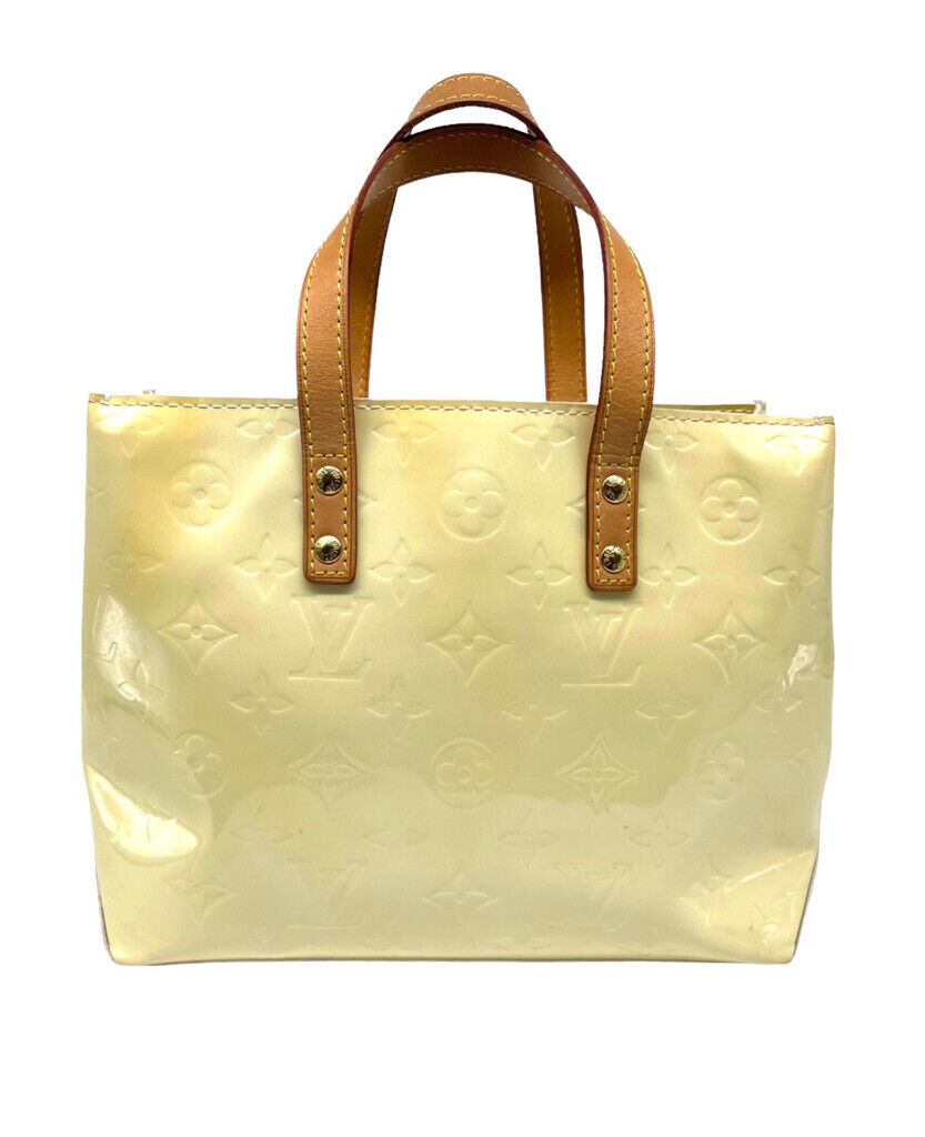 Luxury Women's Tote Bag | LOUIS VUITTON MONOGRAM VERNIS READE PM PERLE TOTE