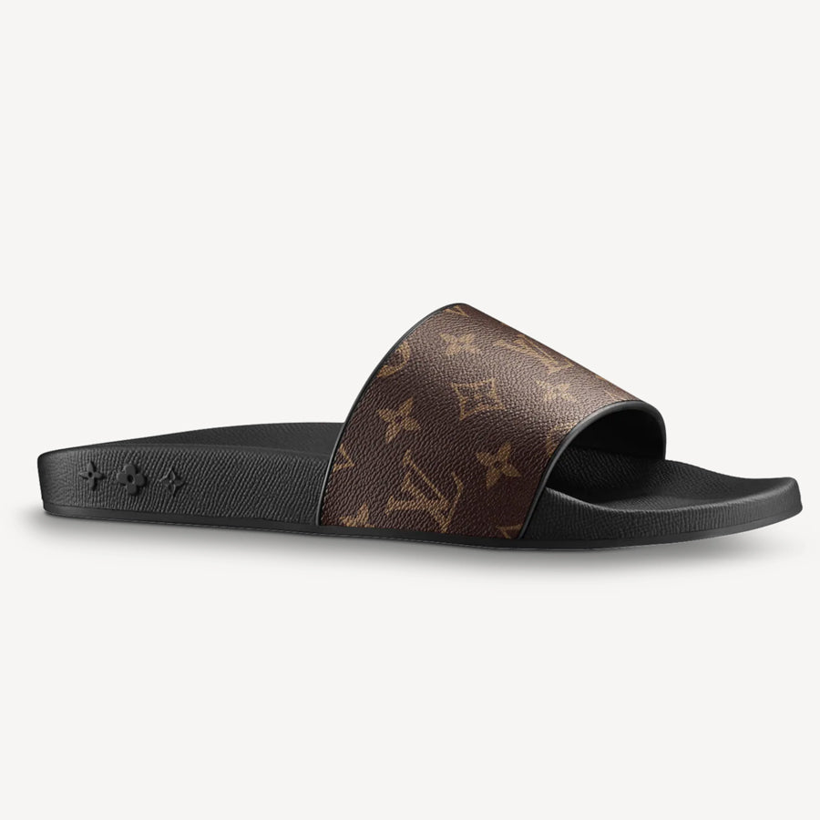 LOUIS VUITTON MONOGRAM WATERFRONT MULES SLIDES