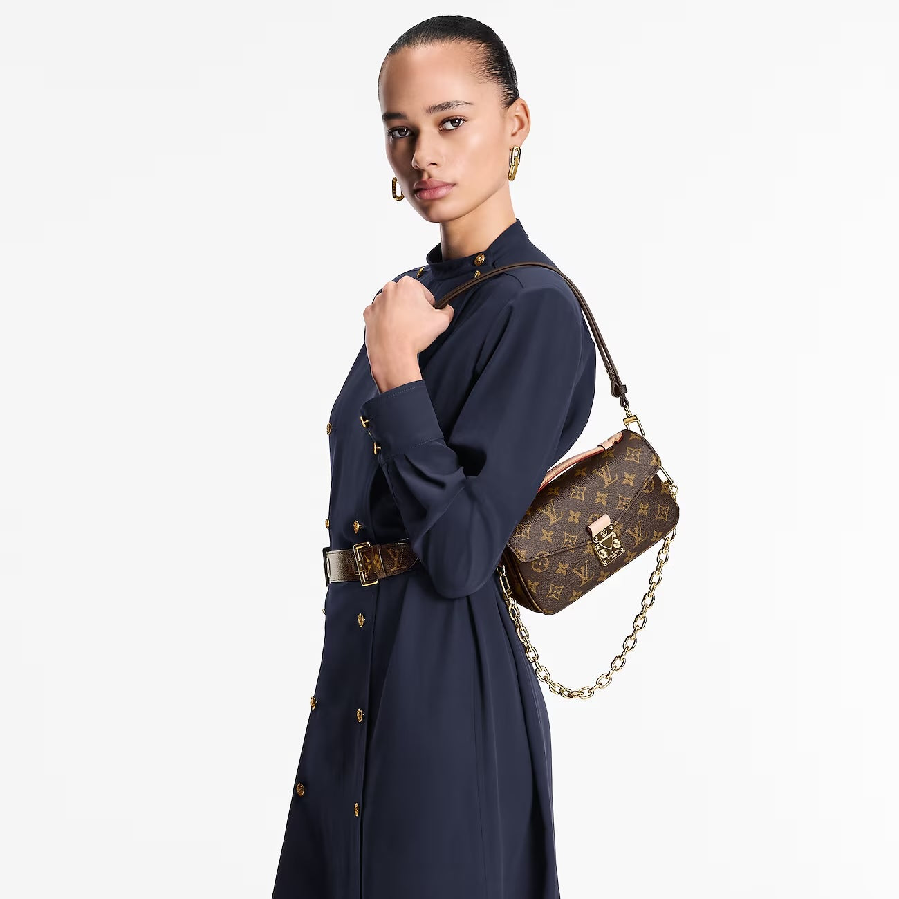 Designer Women's Crossbody Bag | LOUIS VUITTON MONOGRAM POCHETTE MÉTIS EAST WEST BAG