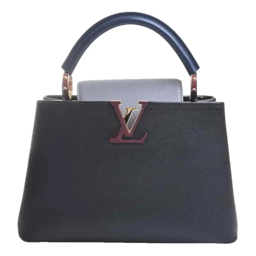 LOUIS VUITTON CAPUCINES TAURILLON LEATHER PM TRI-COLOR HANDBAG
