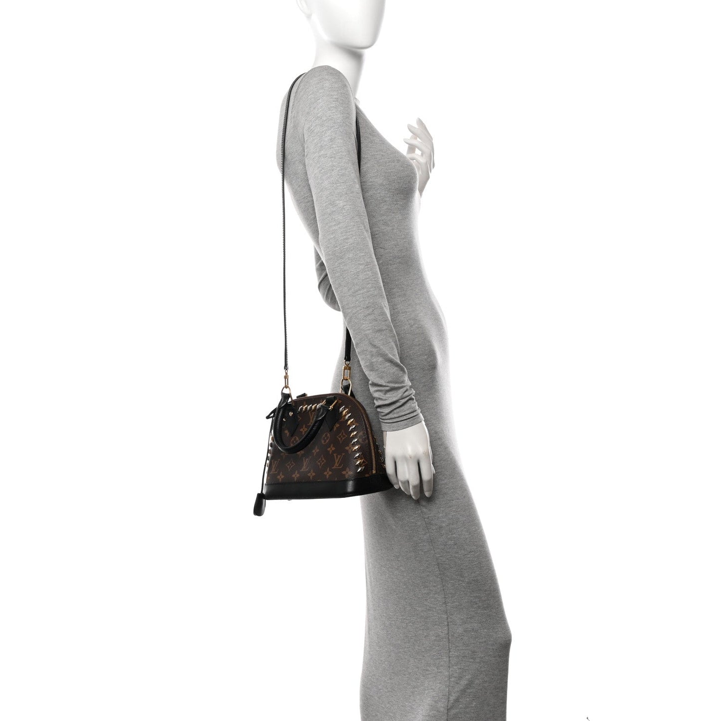 Luxury Women's Handbag | LOUIS VUITTON MONOGRAM MACASSAR STUDDED ALMA BB BAG