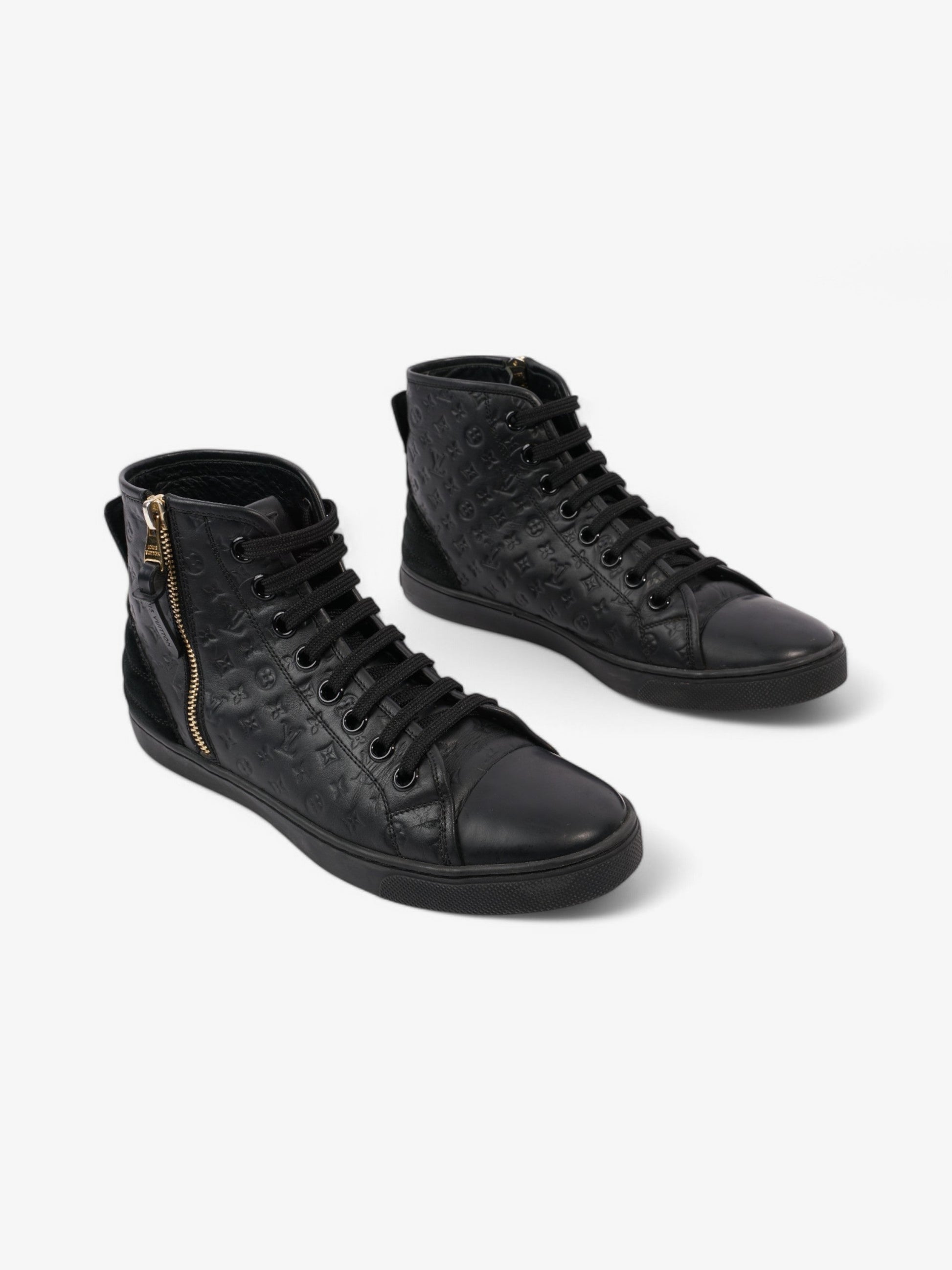 Louis Vuitton Embossed High-tops Black Embossed Leather EU 37.5 UK 4.5