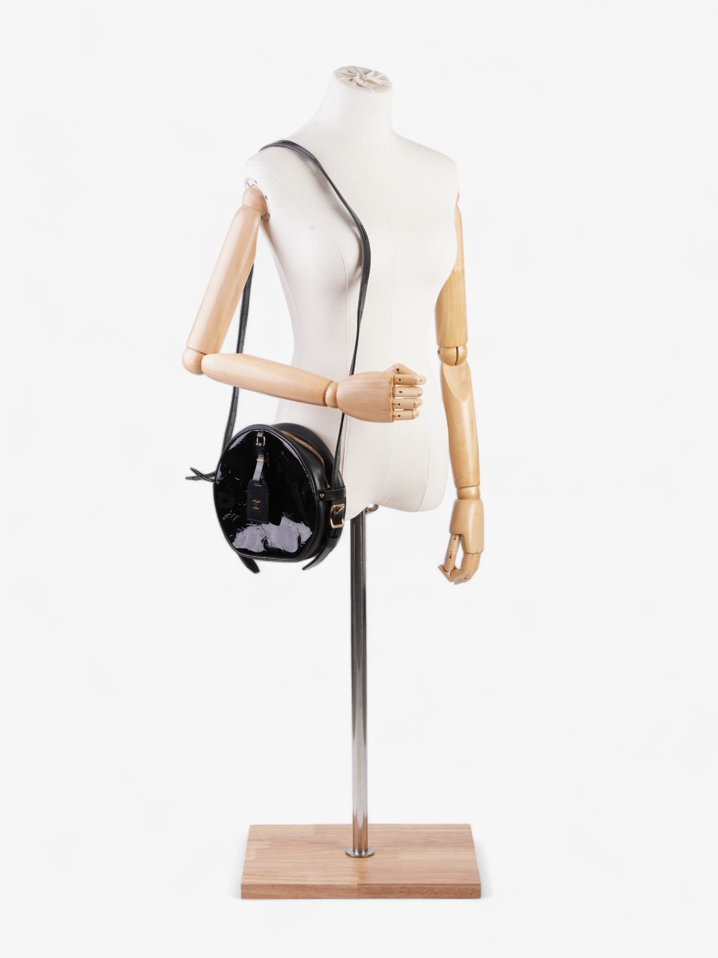 Louis Vuitton Boite Chapeau Souple Bag Black Vernis Leather