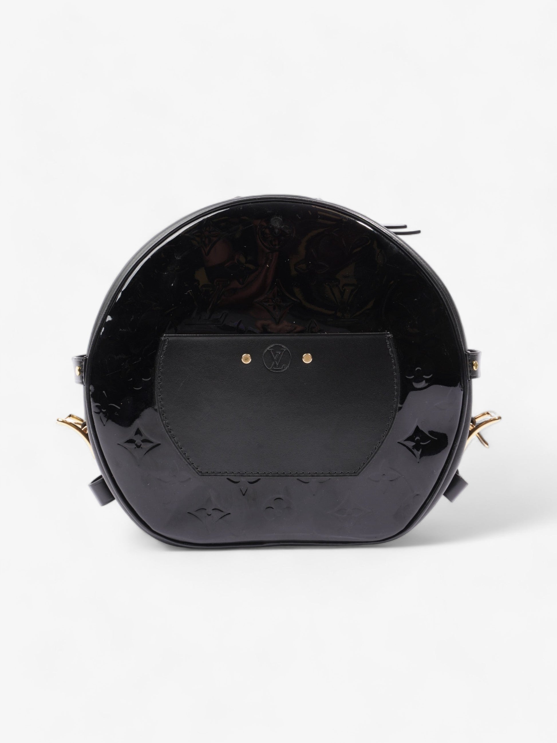 Louis Vuitton Boite Chapeau Souple Bag Black Vernis Leather