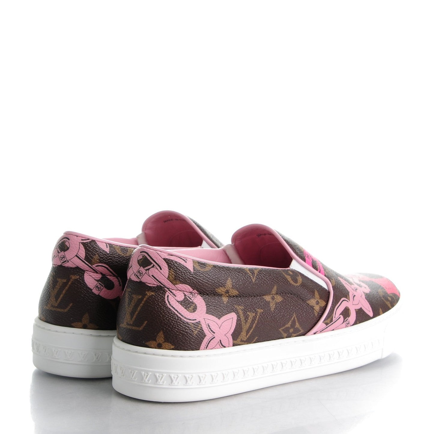 Louis Vuitton Monogram Bay Flower Slip On Harbor Sneakers