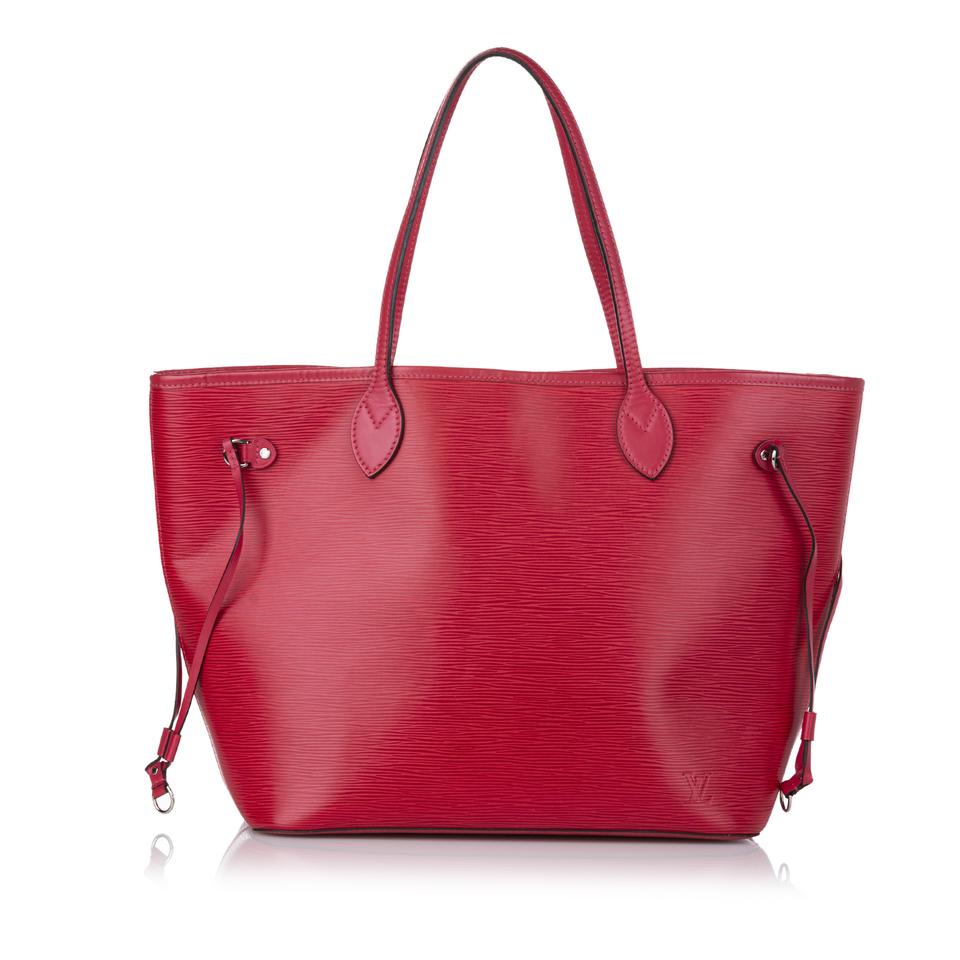 Luxury Women's Tote Bag | LOUIS VUITTON NEVERFULL EPI LEATHER MM W/ POUCH