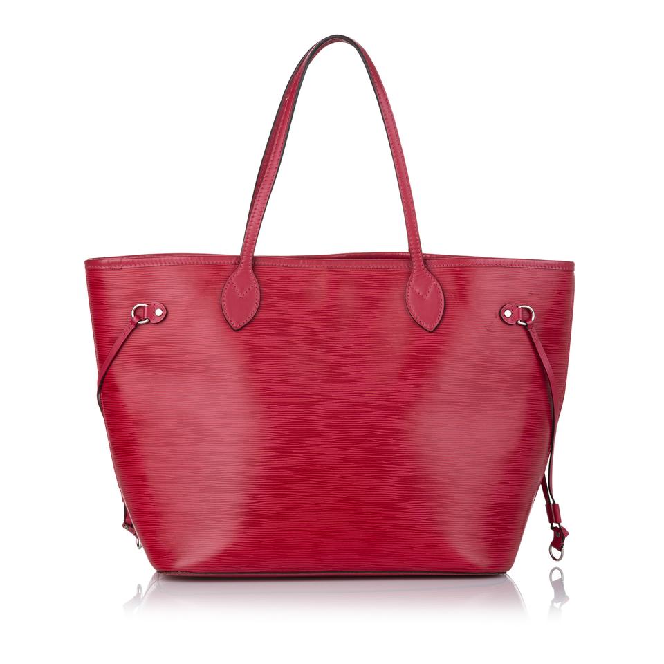 Luxury Women's Tote Bag | LOUIS VUITTON NEVERFULL EPI LEATHER MM W/ POUCH