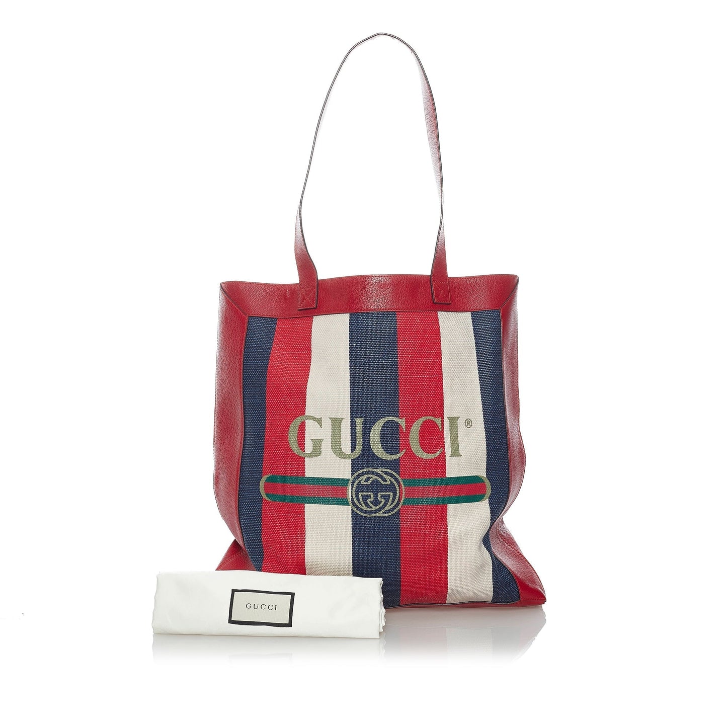 Gucci Sylvie Leather Canvas Tote