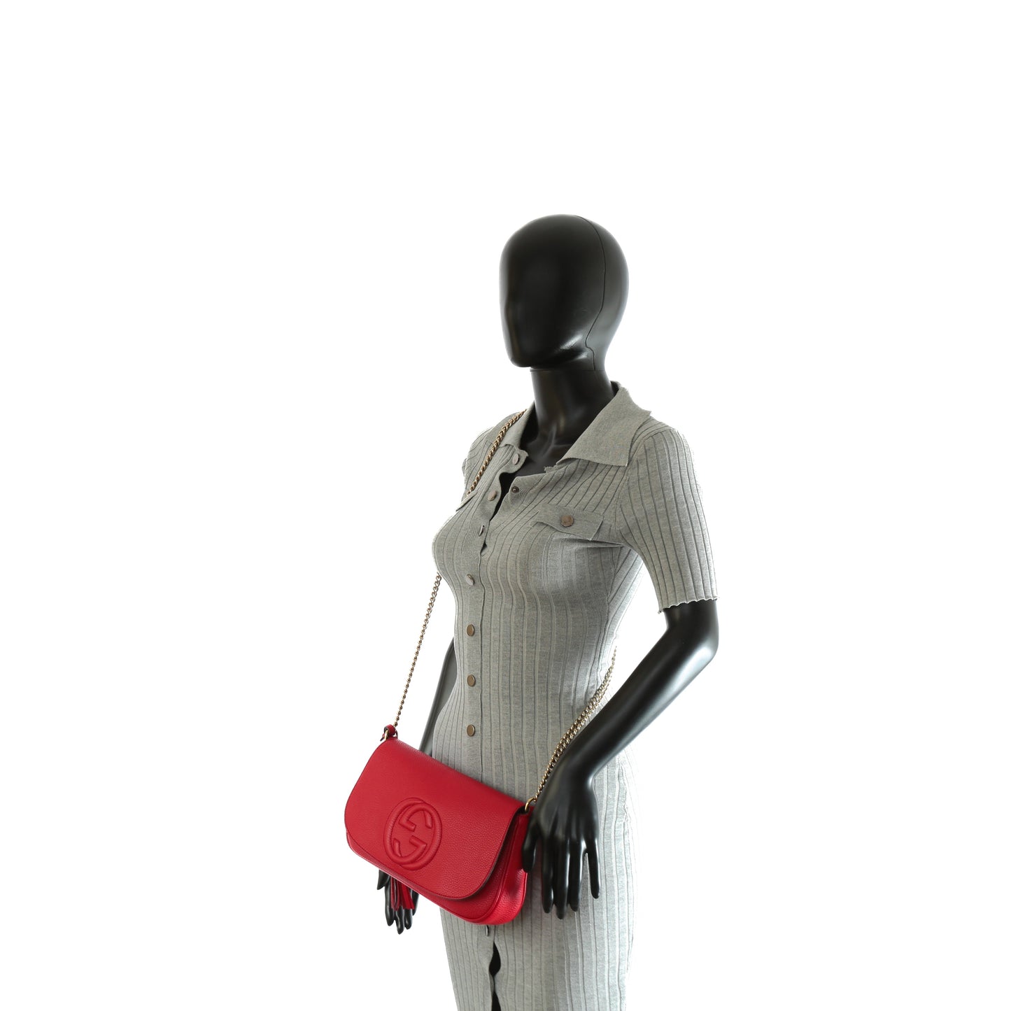 Gucci Chain Leather Shoulder Bag