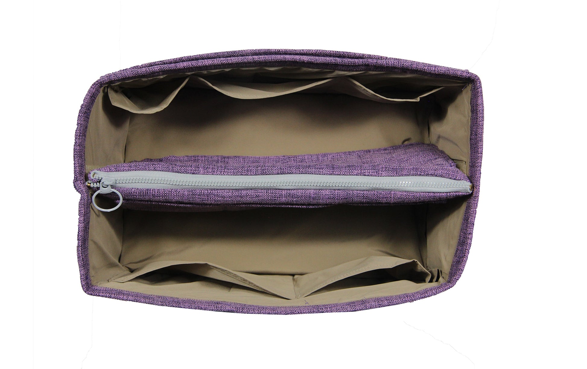 [Prada Double Bag Large] Waterproof Linen Bag Organizer - Customized Purse Insert, Tote Liner Protector, Handbag Organiser (Type B)