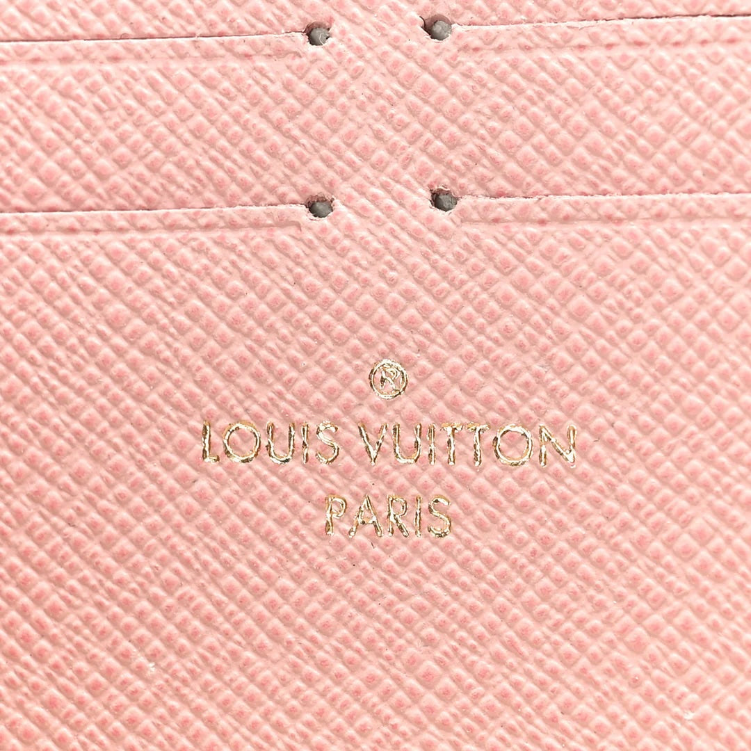 LOUIS VUITTON DAMIER AZUR CLÉMENCE WALLET- ROSE BALLERINE