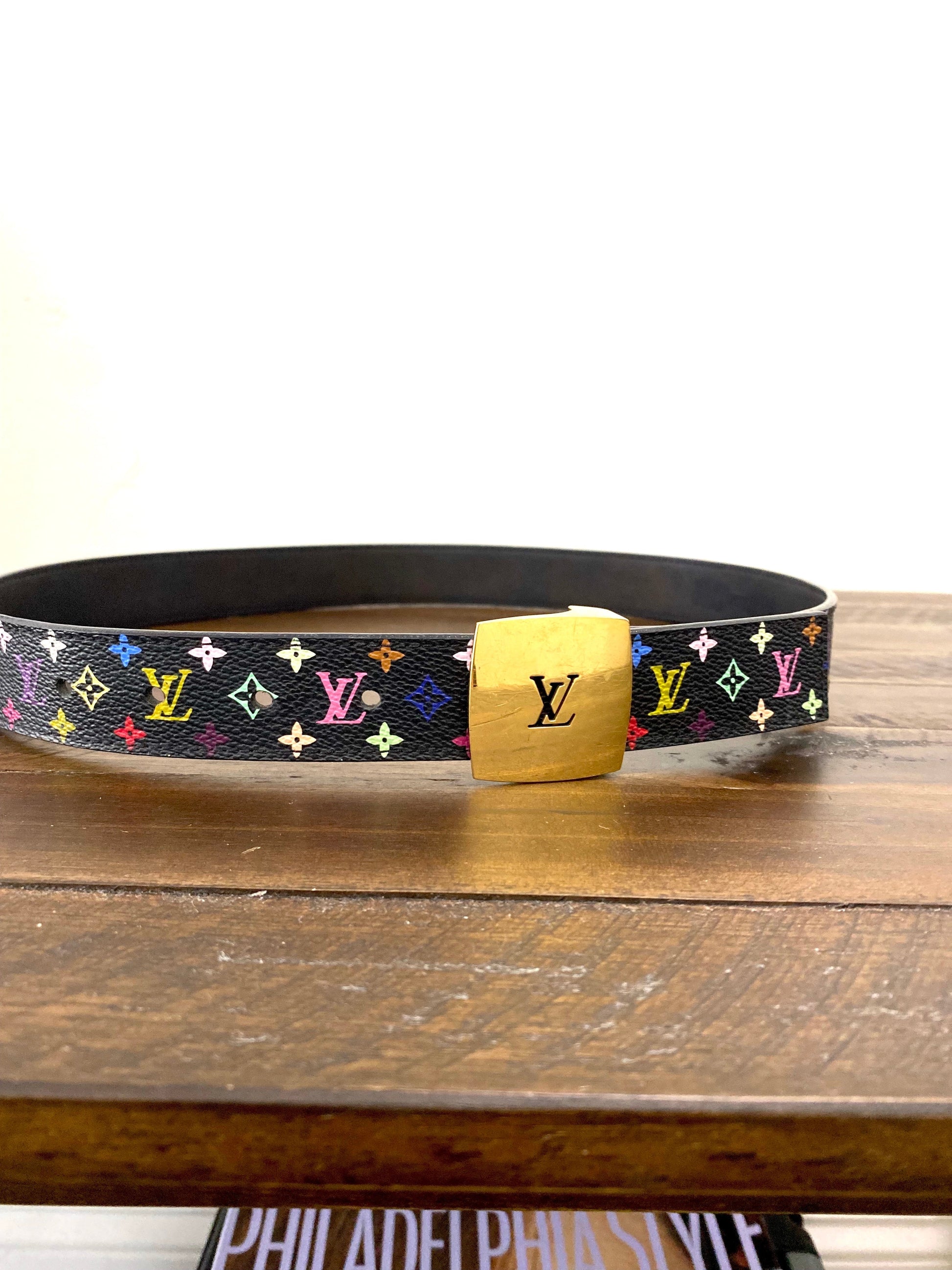 Luxury Women's Handbag | LOUIS VUITTON MULTICOLOR MONOGRAM LV CUT BELT