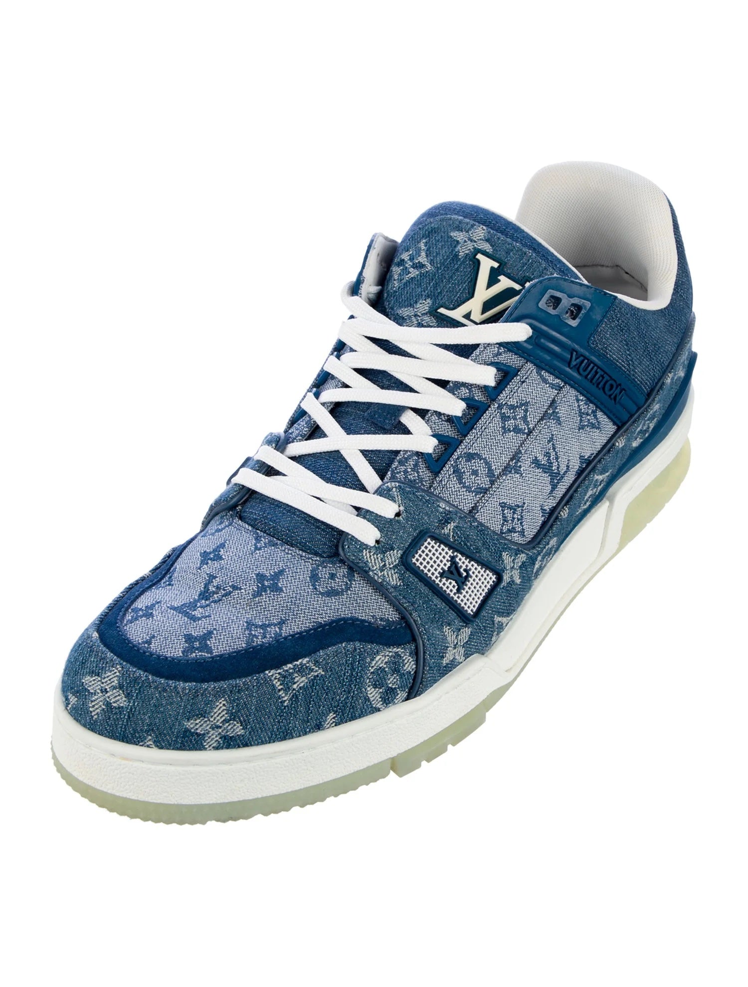 LOUIS VUITTON DENIM MONOGRAM TRAINERS