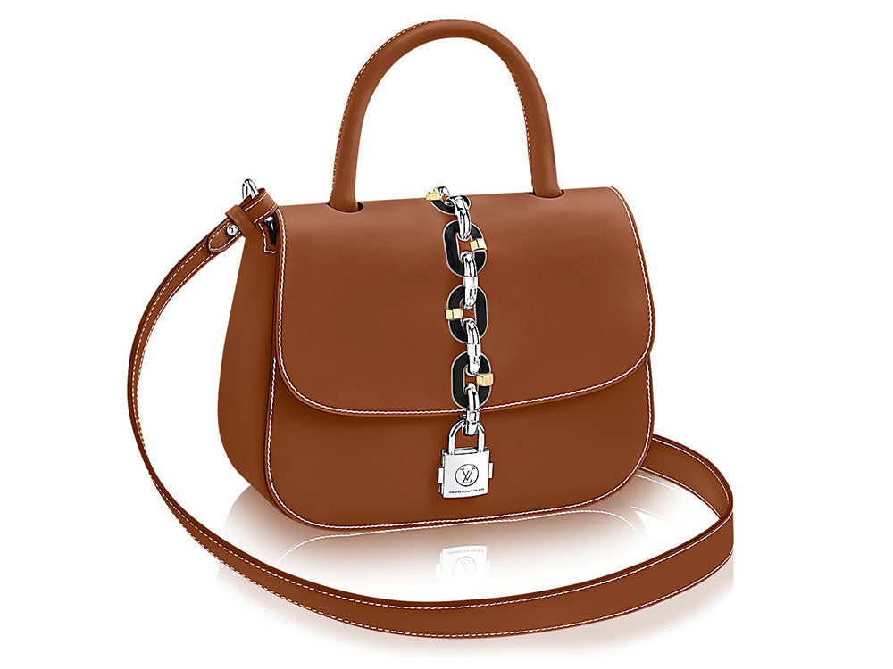LOUIS VUITTON LEATHER CHAIN IT PM BAG