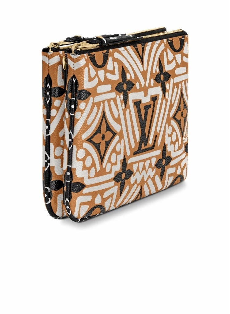 Designer Women's Crossbody Bag | LOUIS VUITTON Monogram Crafty Double Zip Pochette