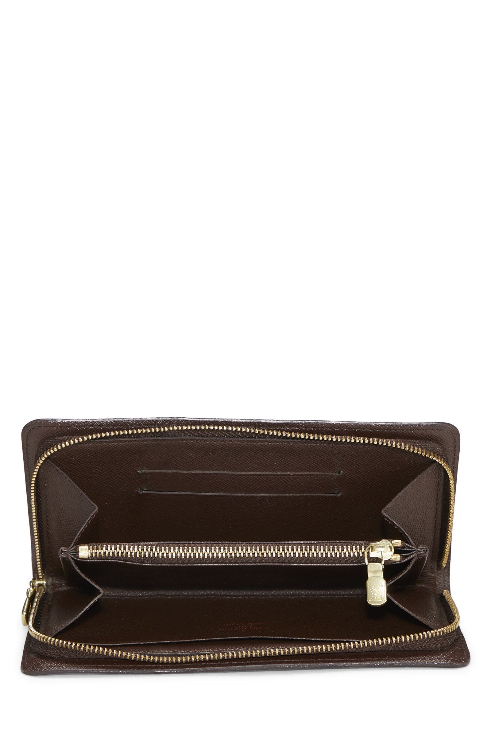 LOUIS VUITTON DAMIER EBENE PORTE MONNAIE ZIPPY WALLET